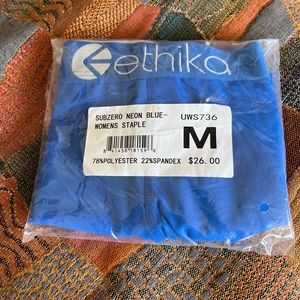 Ethika womens blue short shorts